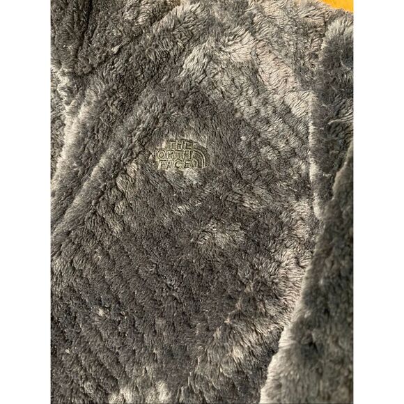 The North Face Women’s XL Gray Fuzzy Fleece Jacket Soft High-Pile Half Zip - Picture 2 of 8